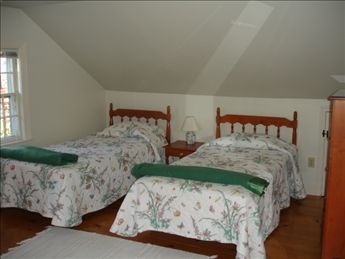 Second floor bedroom with 2 twins