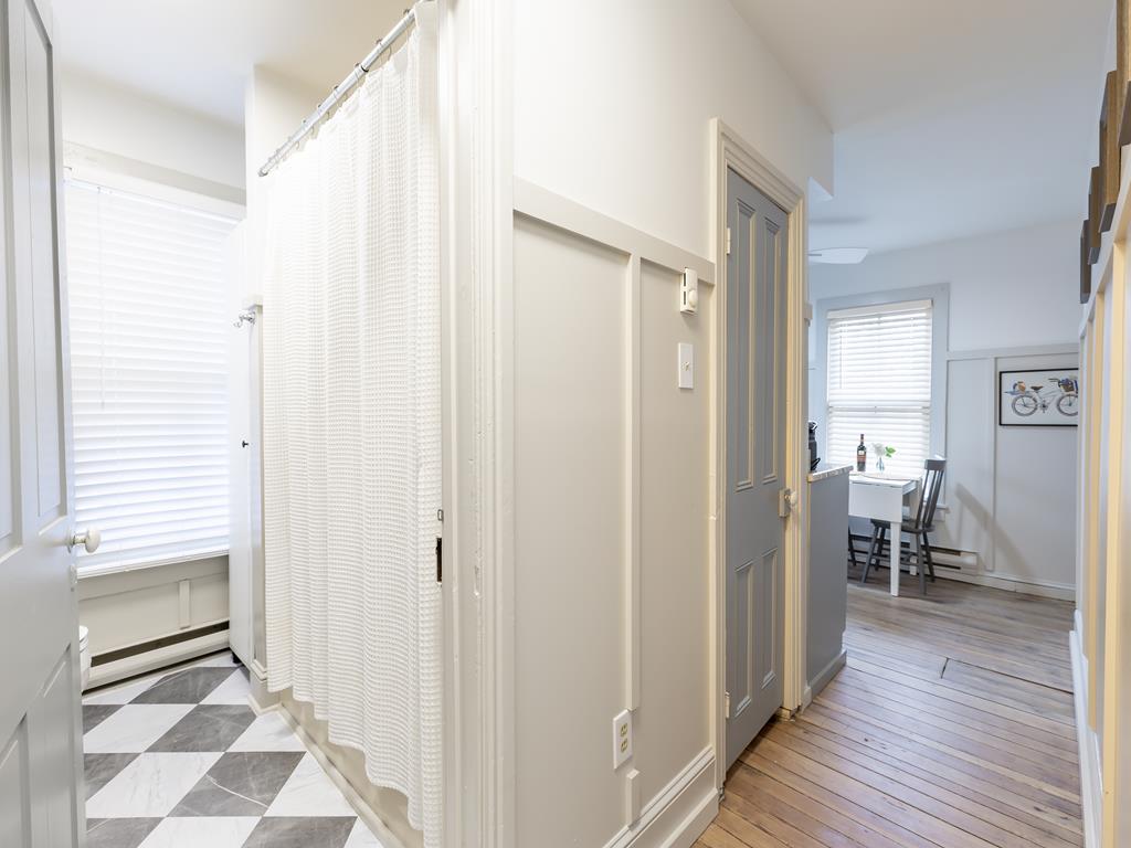 Hallway Connecting Entrance, Kitchen, and Living Room