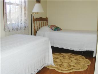 Third bedroom :Twin size beds with adjacent hall bath with shower