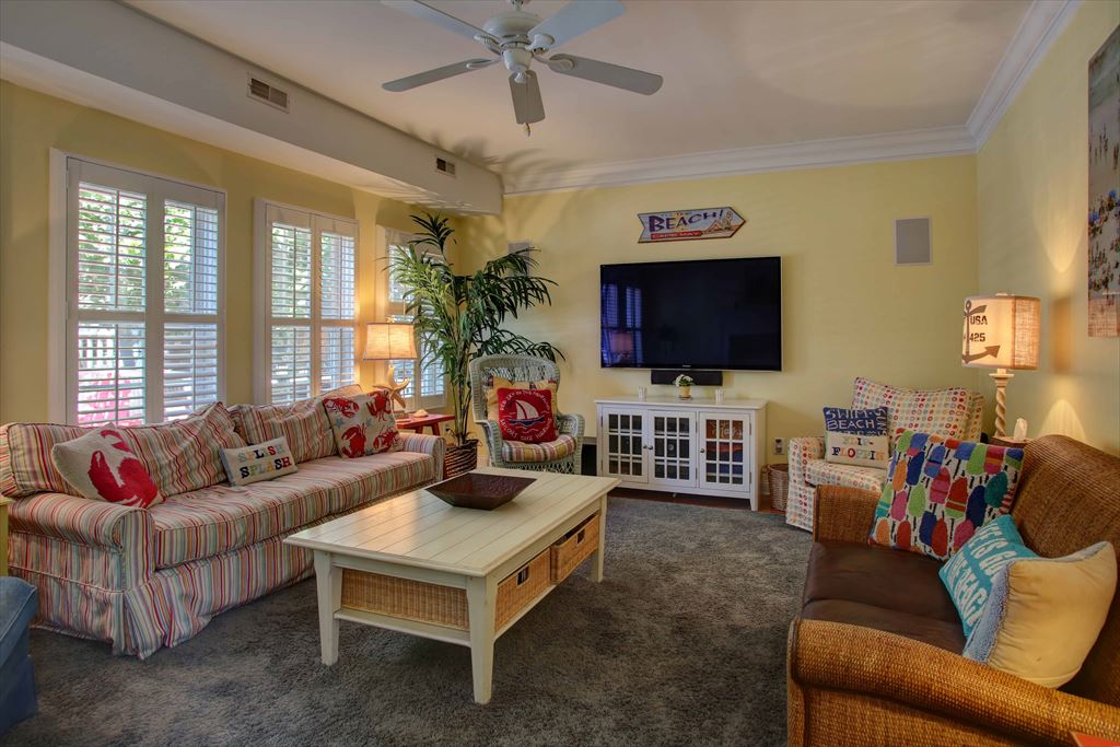 Family Room with view of flat screen tv