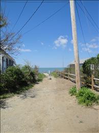Beach access at end of road