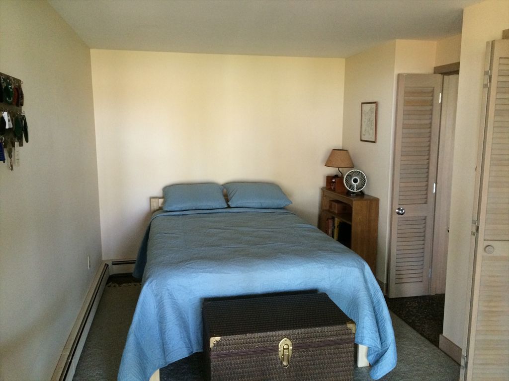 Lower level walk out bedroom with double bed