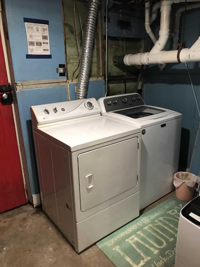 laundry in basement