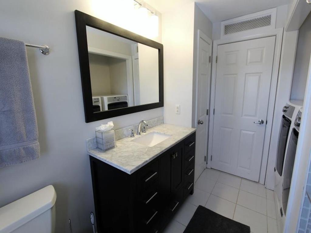 First Level Bathroom with laundry